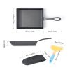 HAWOK Japanese Omelette Pan Cast Iron Rectangle Egg Pan tomagoyaki pan rolled eggs pre-seasoned