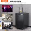 VEVOR Beer Kegerator, Single Tap Draft Beer Dispenser, CO2 Cylinder, Drip Tray & Rail, 32 Fahrenheit - 50 Fahrenheit Temperature Control, Holds 1/6