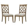 Wooden Frame Upholstered Dining Chairs set of 2,Mid Century Retro Chairs Comfor Kitchen Chairs for Living Room,Restaurant,Whithe OAK Color