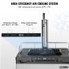 VEVOR Beer Kegerator, Single Tap Draft Beer Dispenser, Full Size Keg Refrigerator With Shelf, CO2 Tank(No Gas), Drip Tray & Rail