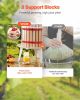 VEVOR 4.75 Gal/18L Fruit Wine Press, Solid Wood Basket with 8 Blocks, Heavy Duty Manual Juice Maker
