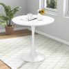 1PC 32 Inch Modern Tulip Round Dining Table with MDF Top