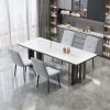 Dining Chairs Set of 4,Modern Dining Room Chairs,Kitchen Chairs Set of 4 with Upholstered Cushion Seat and Metal Legs for Home Kitchen Restaurant