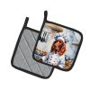 Irish Setter The Chef Pair of Pot Holders Kitchen Heat Resistant Pot Holders Sets Oven Hot Pads for Cooking Baking BBQ, 7 1/2 x 7 1/2