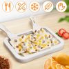 1pc Ice Cream Maker Pan With 2 Scrapers; Ice Cream Maker Plate Multifunctional Cold Sweet Fried Food Plate; Durable Rolled Ice Cream Maker Homemade Ro