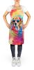 Beagle Hippie Dawg Apron Cooking Kitchen Server Baking Crafts Gardening for Adult Women Men, Unisex, Large, Multicolor