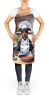 Manchester Terrier The Chef Apron Cooking Kitchen Server Baking Crafts Gardening for Adult Women Men, Unisex, Large, Multicolor