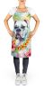 White Boxer Luau Apron Cooking Kitchen Server Baking Crafts Gardening for Adult Women Men, Unisex, Large, Multicolor