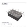 Kitchen Sink 30" x 19" Multifunctional Undermount Workstation Kitchen Sink S304 Stainless Steel Handmade Modern Single Bowl Kitchen Sink (Sink Only)[U