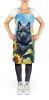 Schipperke in Sunflowers Apron Cooking Kitchen Server Baking Crafts Gardening for Adult Women Men, Unisex, Large, Multicolor