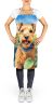 Lakeland Terrier in Sunflowers Apron Cooking Kitchen Server Baking Crafts Gardening for Adult Women Men, Unisex, Large, Multicolor