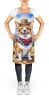 Corgi Cowboy Welcome Apron Cooking Kitchen Server Baking Crafts Gardening for Adult Women Men, Unisex, Large, Multicolor