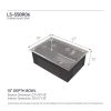 Kitchen Sink 27" x 19" Multifunctional Undermount Workstation Kitchen Sink S304 Stainless Steel Handmade Modern Single Bowl Kitchen Sink (Sink Only)[U