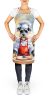 Schnauzer The Chef Apron Cooking Kitchen Server Baking Crafts Gardening for Adult Women Men, Unisex, Large, Multicolor