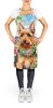 Australian Terrier Luau Apron Cooking Kitchen Server Baking Crafts Gardening for Adult Women Men, Unisex, Large, Multicolor