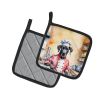 Great Dane The Chef Pair of Pot Holders Kitchen Heat Resistant Pot Holders Sets Oven Hot Pads for Cooking Baking BBQ, 7 1/2 x 7 1/2