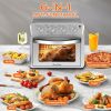 27.5QT 6-in-1 Air Fryer Toaster Oven Dropdown-Door 6-Slice Countertop Convection Oven for Air Frying, Baking, Roasting, Broiling & Grilling, 1600W