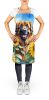 Leonberger in Sunflowers Apron Cooking Kitchen Server Baking Crafts Gardening for Adult Women Men, Unisex, Large, Multicolor