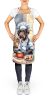 German Wirehaired Pointer The Chef Apron Cooking Kitchen Server Baking Crafts Gardening for Adult Women Men, Unisex, Large, Multicolor