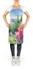 Idaho Syringa in Watercolor Apron Cooking Kitchen Server Baking Crafts Gardening for Adult Women Men, Unisex, Large, Multicolor