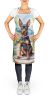 Miniature Pinscher Spring Path Apron Cooking Kitchen Server Baking Crafts Gardening for Adult Women Men, Unisex, Large, Multicolor