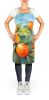 Florida Orange Blossom in Watercolor Apron Cooking Kitchen Server Baking Crafts Gardening for Adult Women Men, Unisex, Large, Multicolor