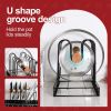 Adjustable pot rack, kitchen rack, and storage rack, kitchen organization and storage