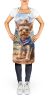 Yorkshire Terrier Yorkie Cowboy Welcome Apron Cooking Kitchen Server Baking Crafts Gardening for Adult Women Men, Unisex, Large, Multicolor