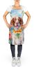 Brittany Spaniel Luau Apron Cooking Kitchen Server Baking Crafts Gardening for Adult Women Men, Unisex, Large, Multicolor