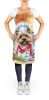 Cairn Terrier The Chef Apron Cooking Kitchen Server Baking Crafts Gardening for Adult Women Men, Unisex, Large, Multicolor