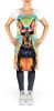 Doberman Pinscher Hippie Dawg Apron Cooking Kitchen Server Baking Crafts Gardening for Adult Women Men, Unisex, Large, Multicolor