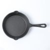 HAWOK Mini Pre- seasoned Cast Iron Skillet ,Dia.6 inch Round pan cast iron server frying pan