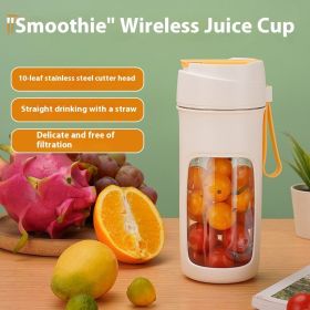 Accompanying Juicer, Household Mini Juicer, Portable Juicer (Color: Orange)