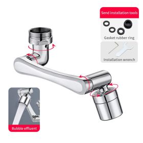 1080° Rotatable Filter Faucet Spray Head Wash Basin Faucet Extender Adapter Anti-Splash Kitchen Tap Extend Bathroom Accessories (Color: 1080 Single Mode)