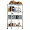 1000 lbs Storage Shelving Steel Heavy Duty 4-Tier Utility Shelving Unit Steel Organizer Wire Rack for Home,Kitchen,Office