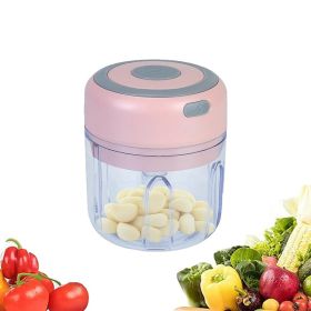 Kitchen Tools Food Blender Rechargeable Mini Garlic Chopper (Type: Kitchen gadgets, Color: Pink)