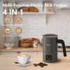 300W Multifunctional cold / hot milk foam 300ml Fully Automatic Milk Heater 360° rotating base SUS304 without BPA adjustable temperature and thickness