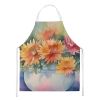 Chrysanthemums in Watercolor Apron Cooking Kitchen Server Baking Crafts Gardening for Adult Women Men, Unisex, Large, Multicolor