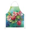 NEW Arkansas Apple Blossom in Watercolor Apron Cooking Kitchen Server Baking Crafts Gardening for Adult Women Men, Unisex, Large, Multicolor