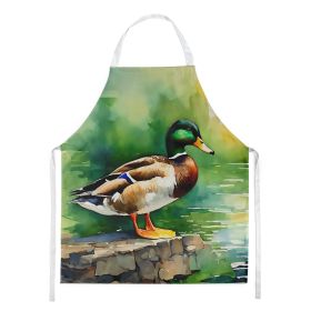 Mallard Apron Cooking Kitchen Server Baking Crafts Gardening for Adult Women Men, Unisex, Large, Multicolor (Default: Default)