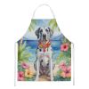 Great Dane Luau Apron Cooking Kitchen Server Baking Crafts Gardening for Adult Women Men, Unisex, Large, Multicolor