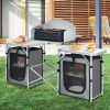 1PC Folding Camping Table with Storage Organizer