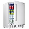VEVOR 24-Inch Indoor/Outdoor Beverage Refrigerator, 150 QT Freestanding or Undercounter Beverage Fridge