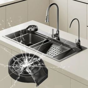 Easy-to-press automatic cup cleaning kit - perfect for homes, cafes and restaurants - requires no electricity and is durable plastic (Color: 1PCS)