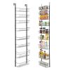 VEVOR Over the Door Pantry Organizer, 9-Tier Pantry Organization and Storage, Heavy-Duty Steel Hanging Spice Rack, Adjustable Wall Seasoning Shelves