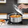 SOGA 17L Top Grade Thick Stainless Steel Stock Pot 18/10