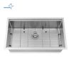Aqucubic Handmade 304 Stainless Steel Undermount Kitchen Sink with Accessories
