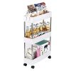 Three and four tier cart shelves, bedroom shelves, kitchen activity shelves