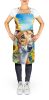 Greyhound in Sunflowers Apron Cooking Kitchen Server Baking Crafts Gardening for Adult Women Men, Unisex, Large, Multicolor