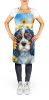 Cavalier Spaniel in Sunflowers Apron Cooking Kitchen Server Baking Crafts Gardening for Adult Women Men, Unisex, Large, Multicolor